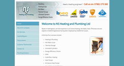 Desktop Screenshot of nsheatingandplumbing.co.uk