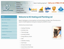 Tablet Screenshot of nsheatingandplumbing.co.uk